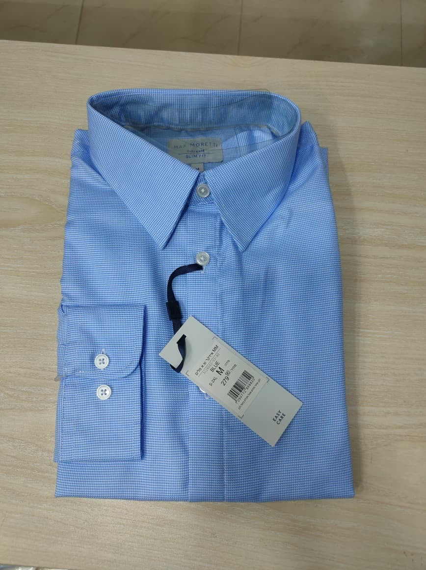 Sky blue shirt dotted pattern - SS7