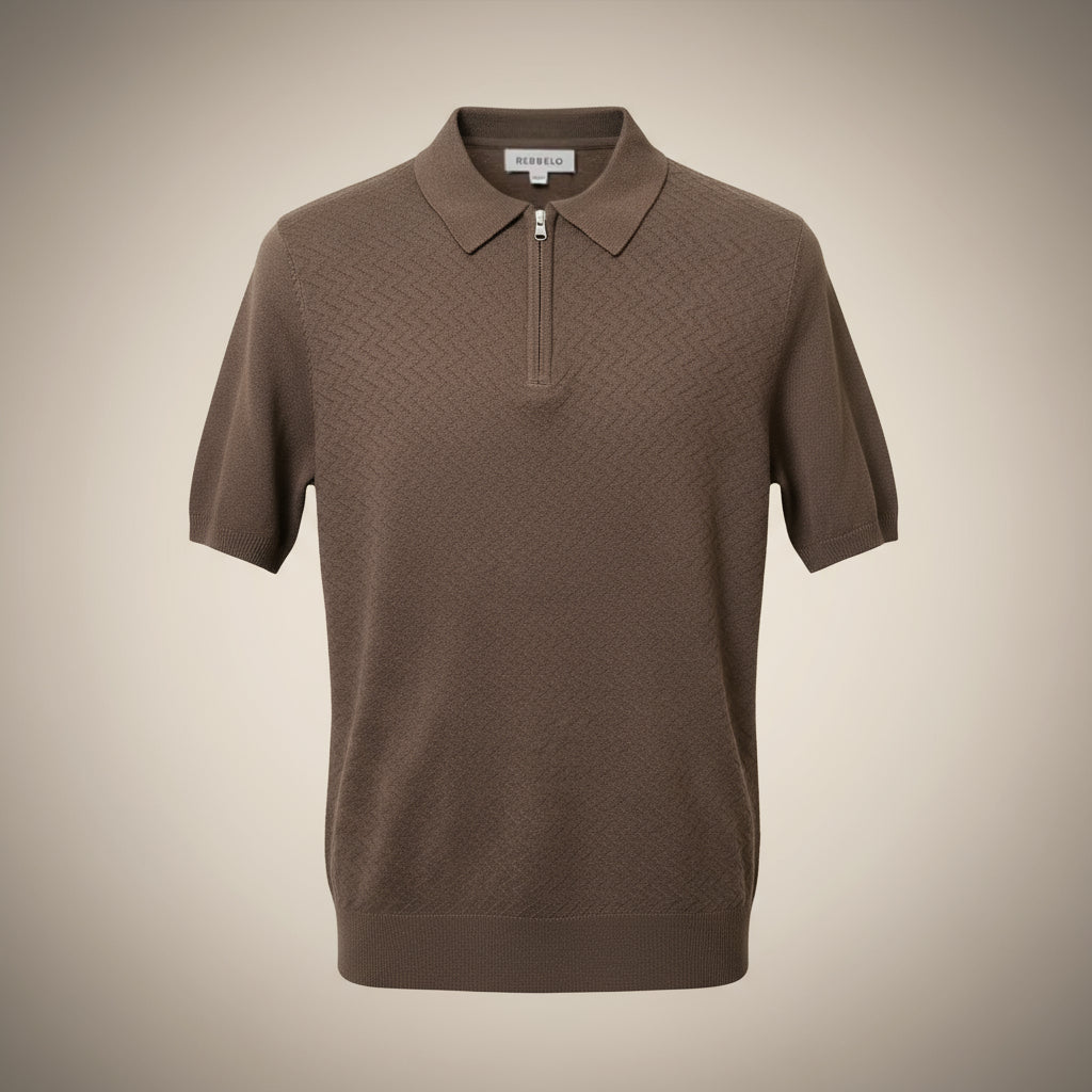 Walnut Knitted Jip Polo