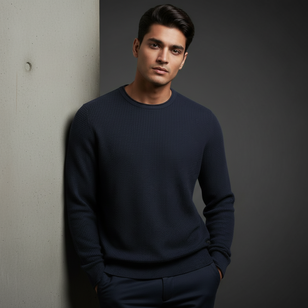 Knitted Sweater Nevy Blue