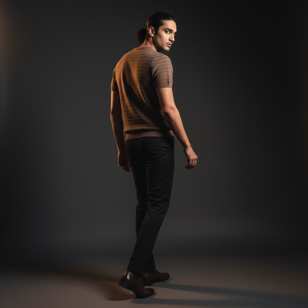 Walnut Knitted Round Neck