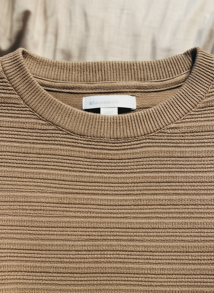 Walnut Knitted Round Neck
