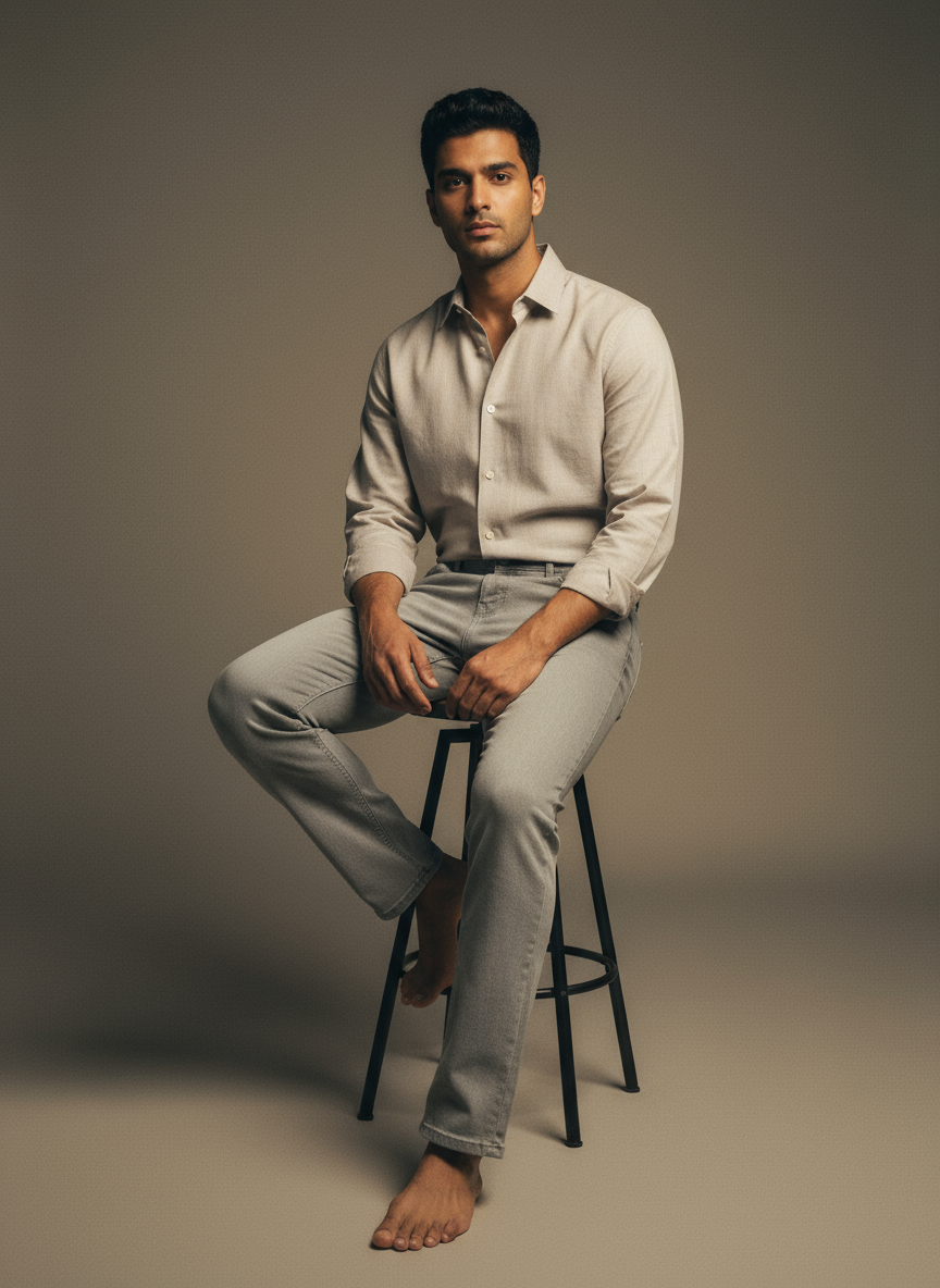 Relaxed Skinny Fit - Grey