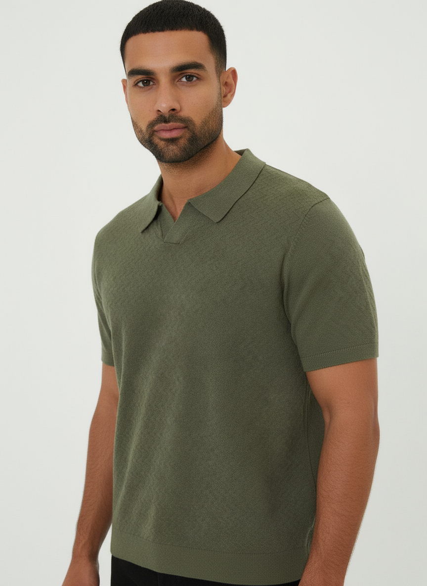 Sweat - Olive Zig Zag Texture