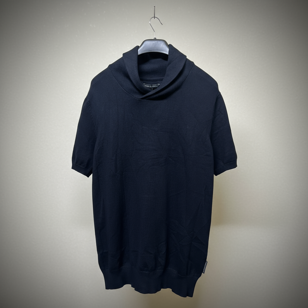 Cardigan Collar Nevy Blue