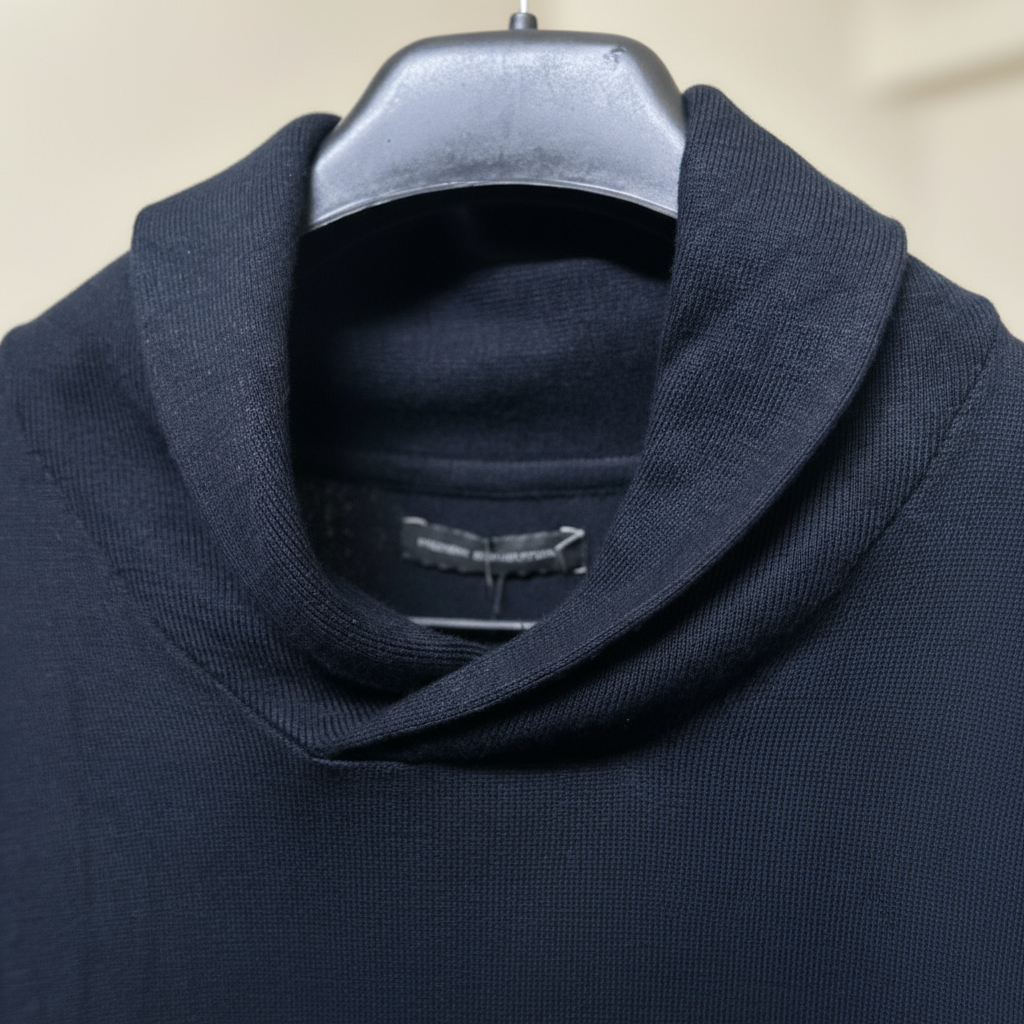 Cardigan Collar Nevy Blue