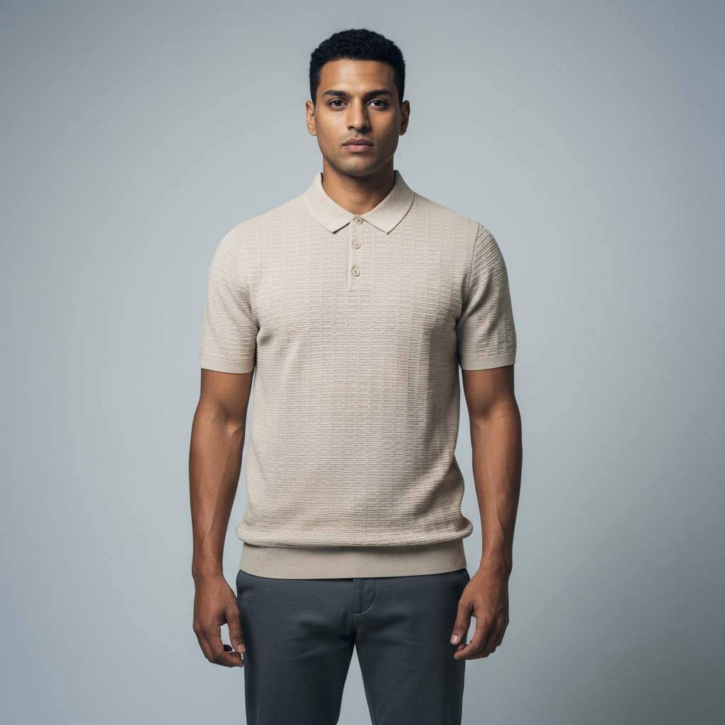 Jumper Polo - Halliwell - Light Beige
