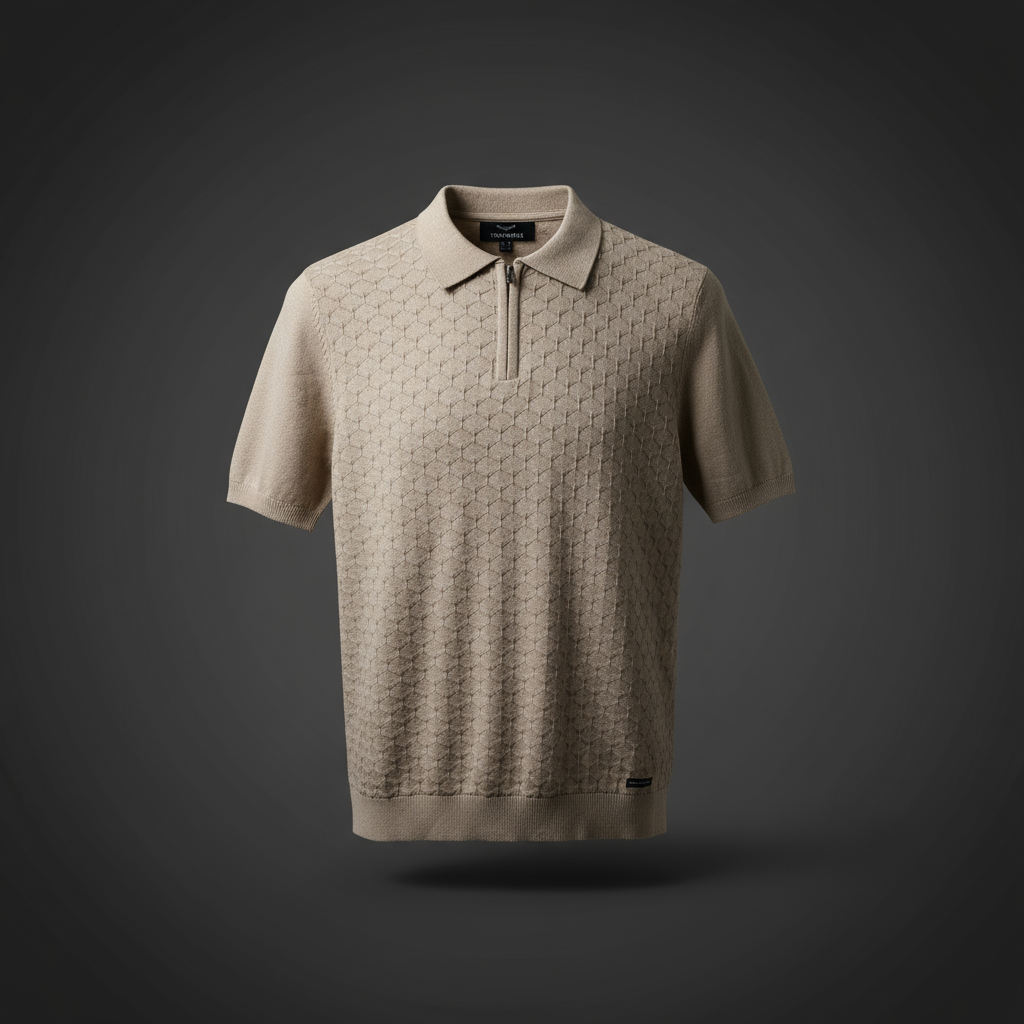 Knitted Texture with Jip - Beige