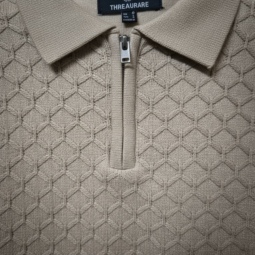 Knitted Texture with Jip - Beige