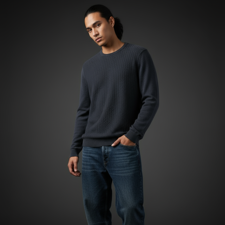 Charcoal Knitted Sweater