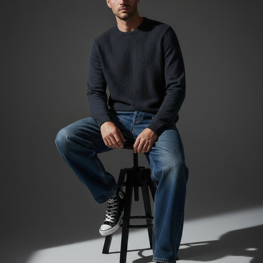 Charcoal Knitted Sweater