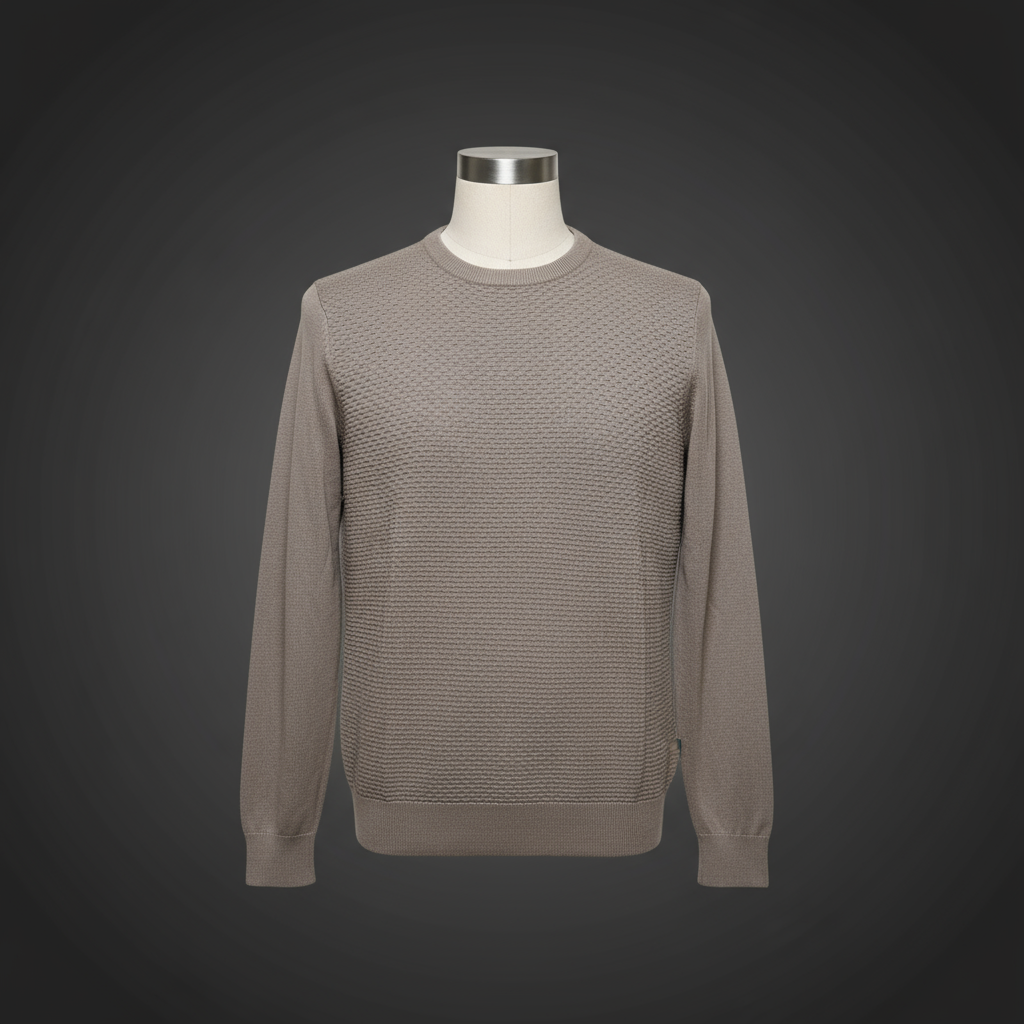 Dark Beige - Knitted