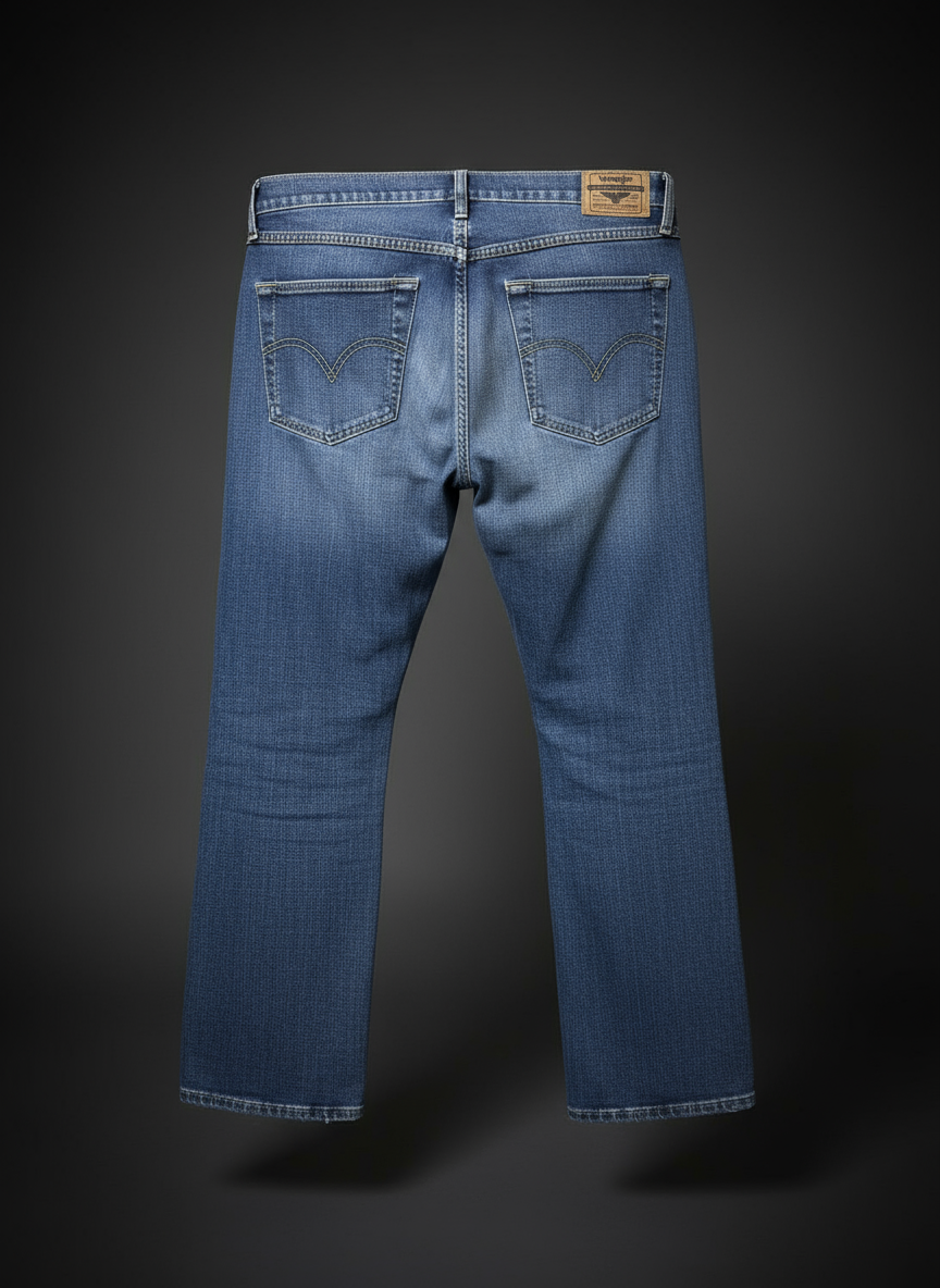 DENIM BLUE LIGHT WASH - Straight Fit
