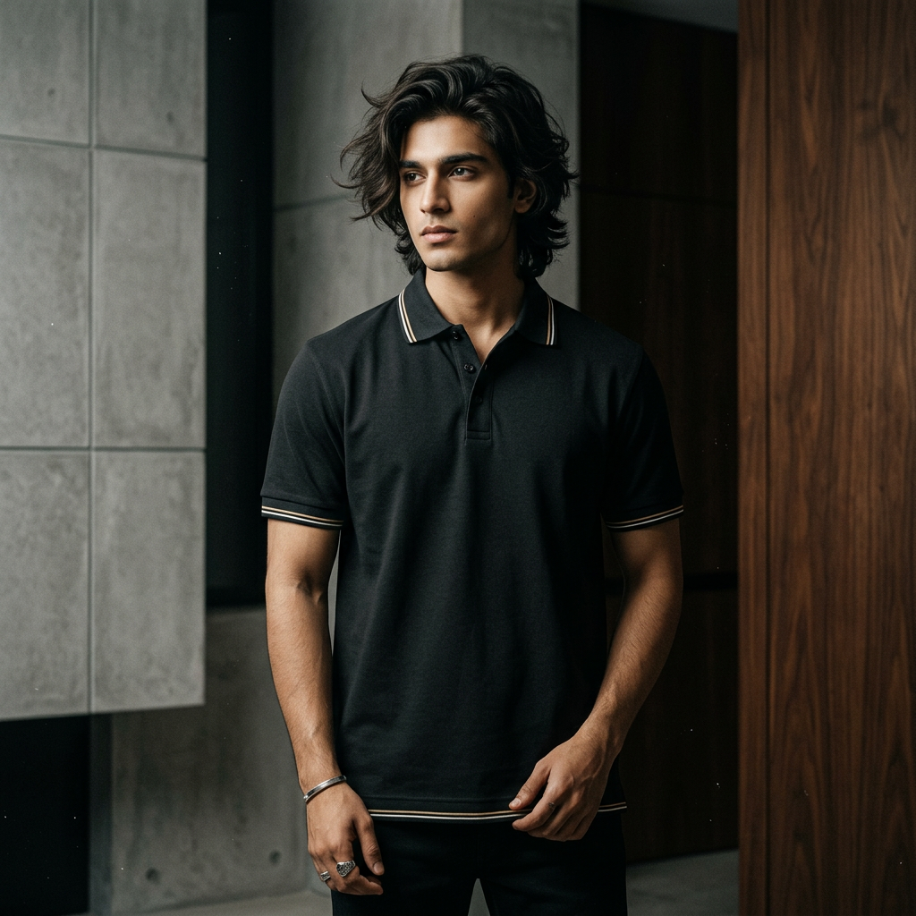 Jet Black Polo - FF