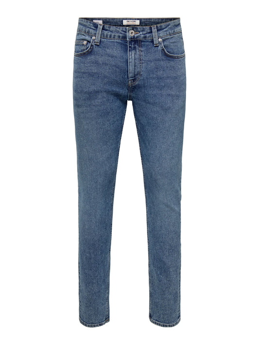 BLUE LIGHT WASH Slim Fit Jeans