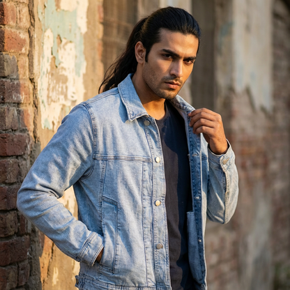 Ligh Blue Wash Denim Jacket