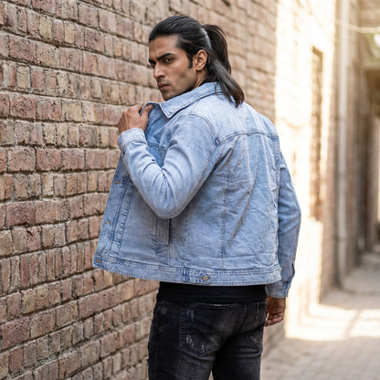 Ligh Blue Wash Denim Jacket
