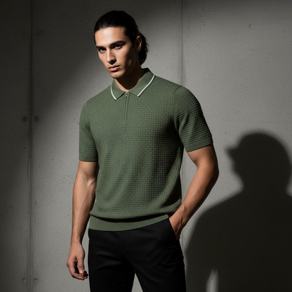 Olive Knitted Texture with JIP