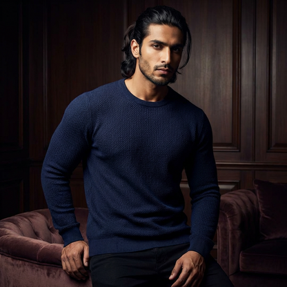 Knitted Sweater Nevy Blue