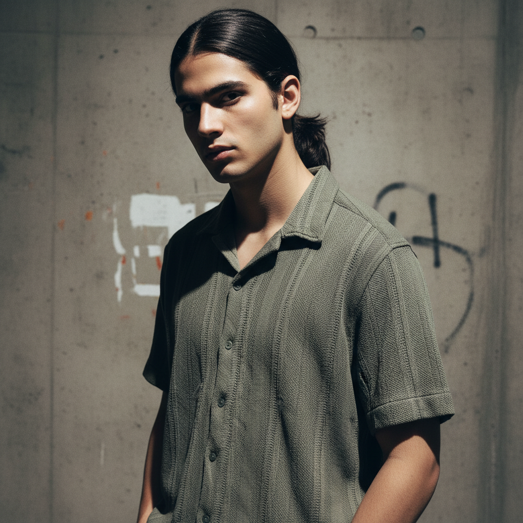 Baggy Shirt - Olive Green