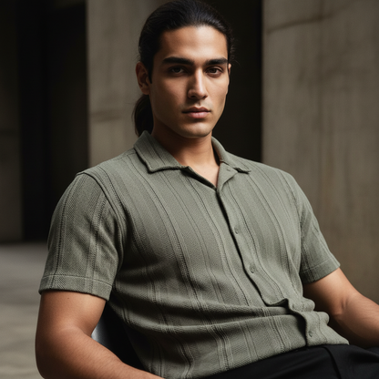 Baggy Shirt - Olive Green