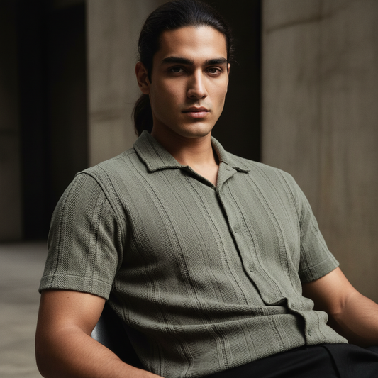 Baggy Shirt - Olive Green