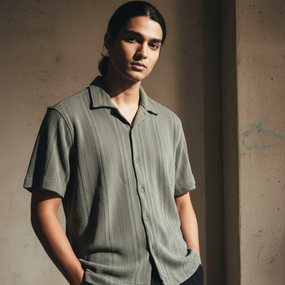 Baggy Shirt - Olive Green