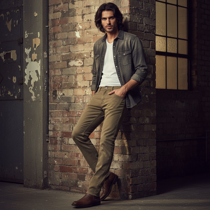 Khakhi Denim Relaxed fit Jeans