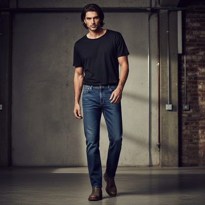 DARK NIGHT FADE BLUE - Relaxed Fit