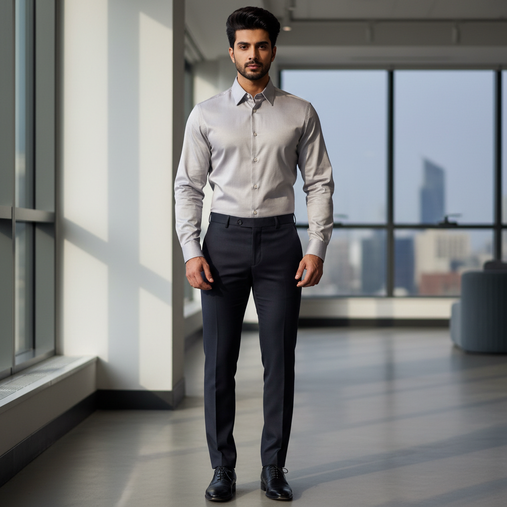 Grey Slim Fit Shirt