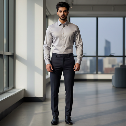 Grey Slim Fit Shirt