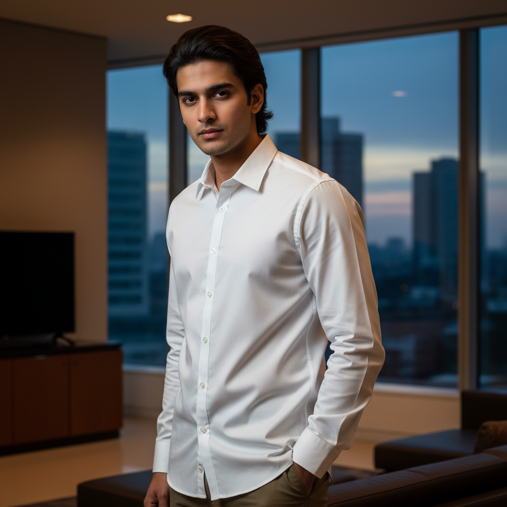 White Premium Shirt - Modern Fit