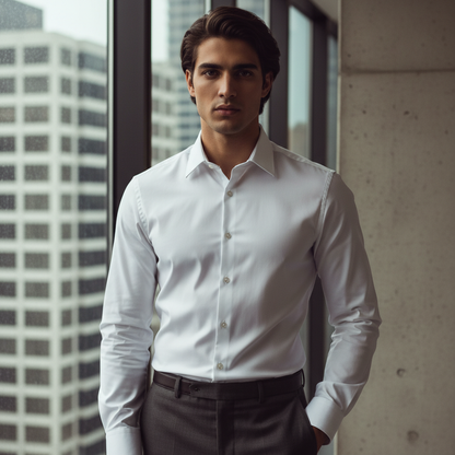 White Premium Shirt - Modern Fit