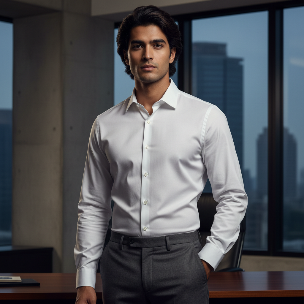 White Premium Shirt - Modern Fit