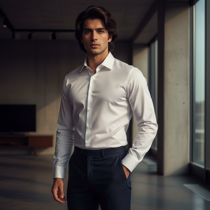 White Premium Shirt - Modern Fit