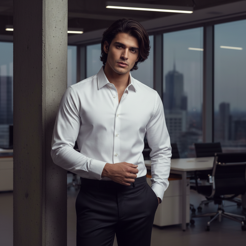 White Premium Shirt - Modern Fit