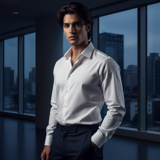 White Premium Shirt - Modern Fit