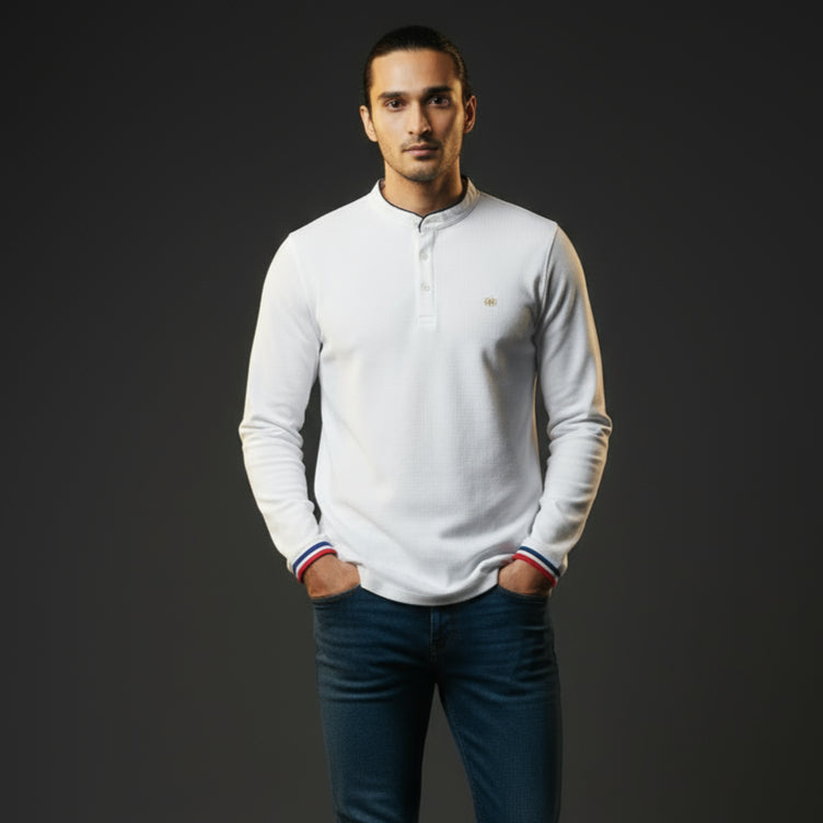 Full sleeve White T shirt