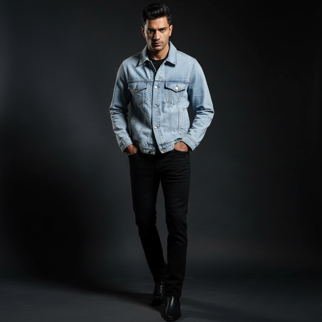 Ligh Blue Wash Denim Jacket