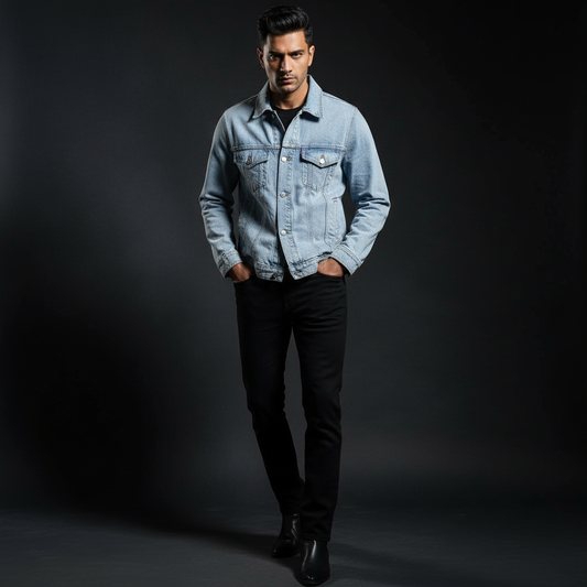 Ligh Blue Wash Denim Jacket