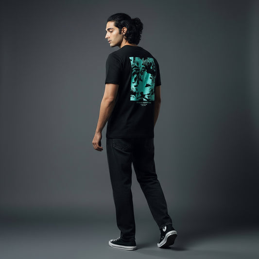 Black ft Neon Abstract - Tshirt