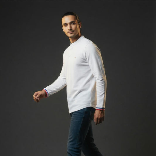 Full sleeve White T shirt