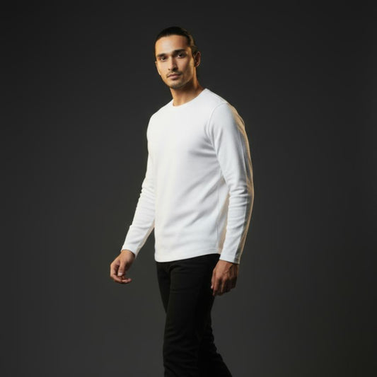 Ribbed White Tshirt