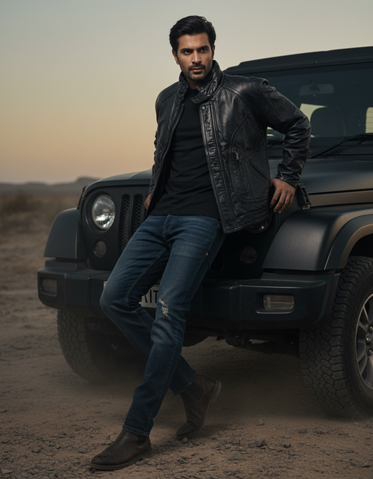 Black Leather Jacket R78603