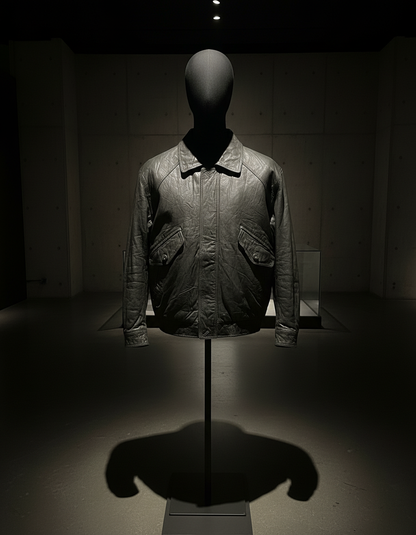 Dark Olive leather Jacket