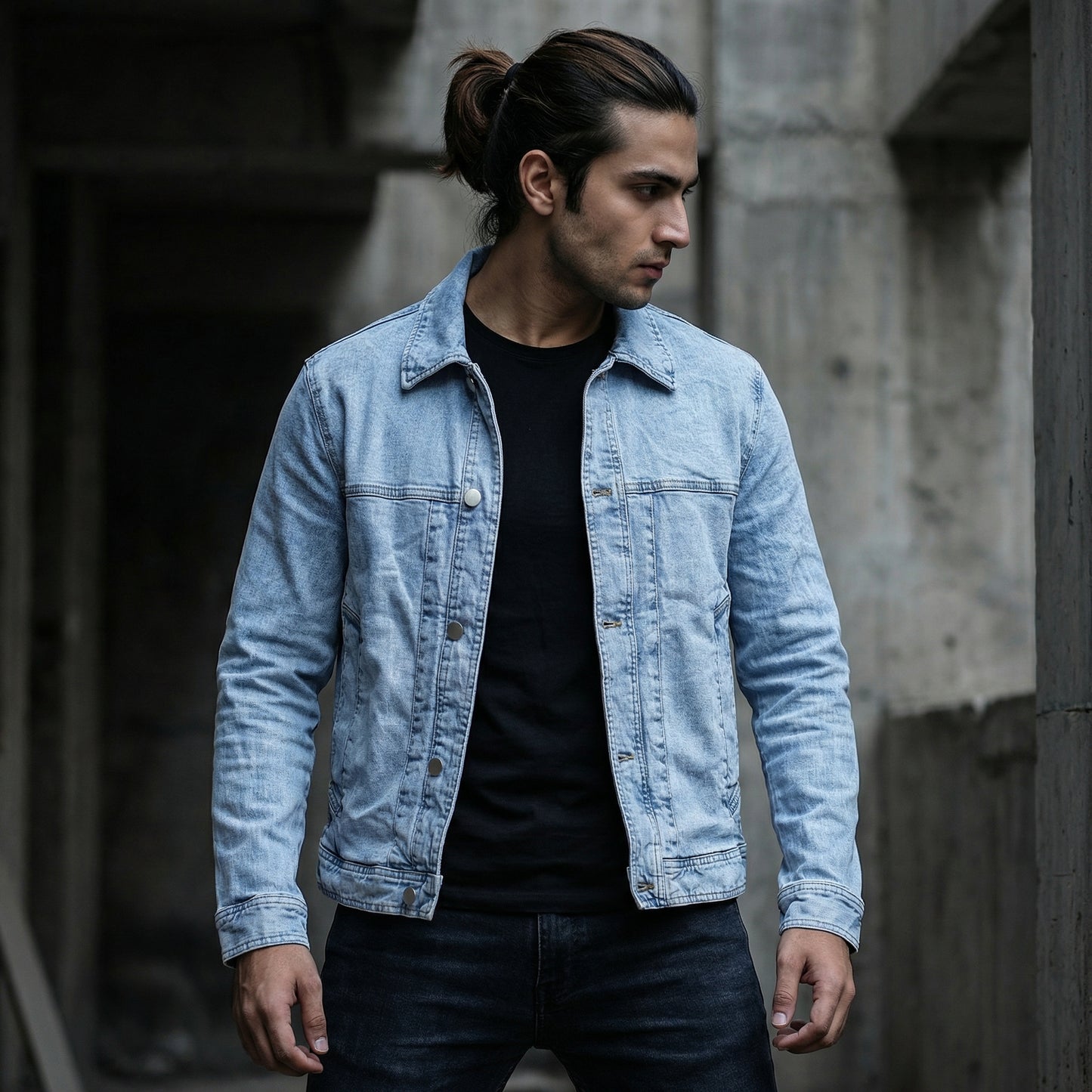 Light Blue Wash Denim Jacket