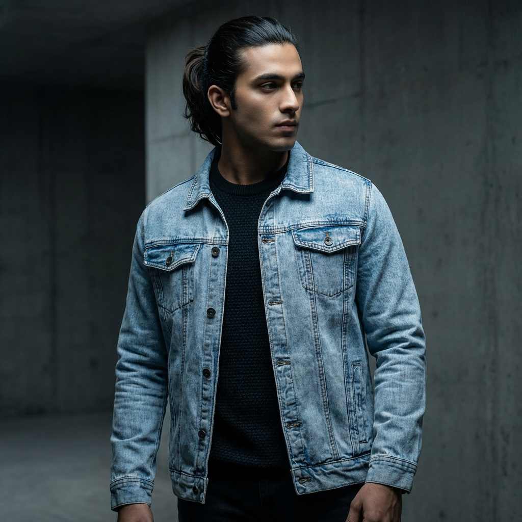 Light Blue Wash Denim Jacket