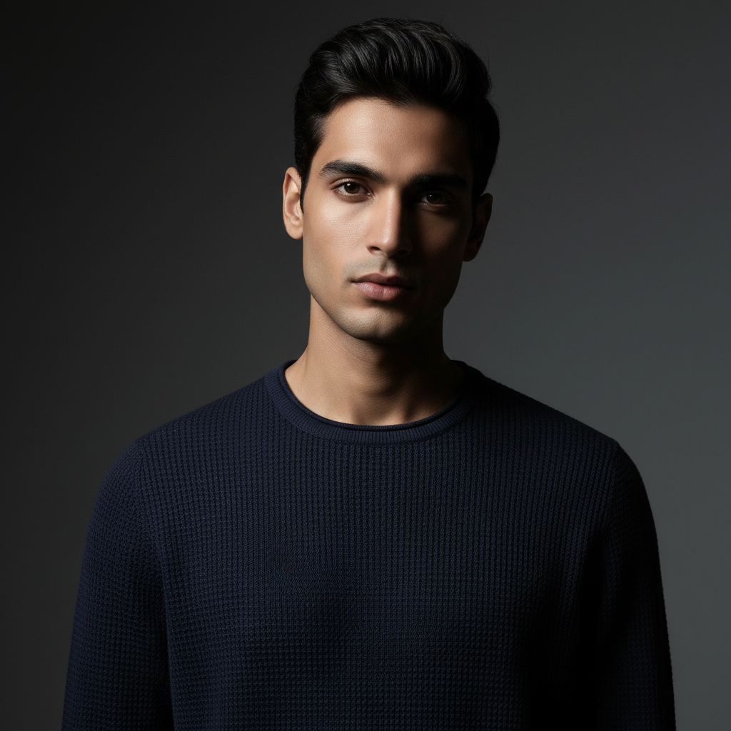 Knitted Sweater Nevy Blue