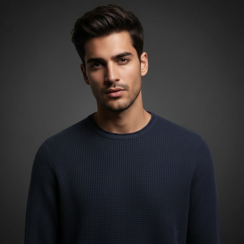 Knitted Sweater Nevy Blue