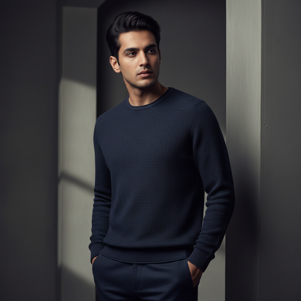 Knitted Sweater Nevy Blue