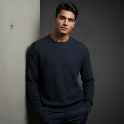 Knitted Sweater Nevy Blue